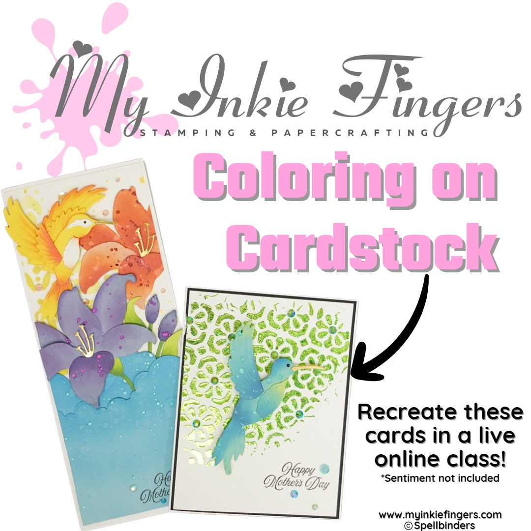 Coloring Colored Cardstock Card Kit